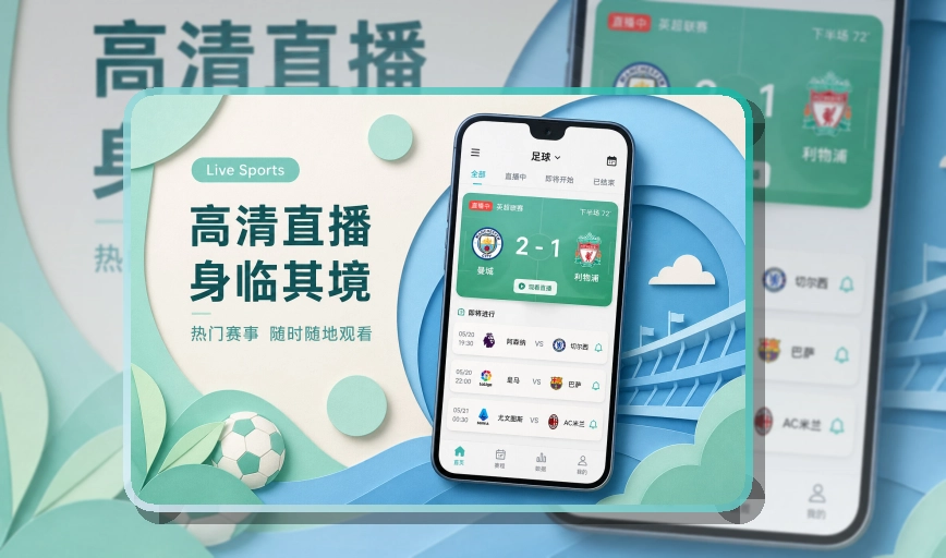 开云 安装流程说明 · 直播比分App · 热门比赛更快进入界面展示